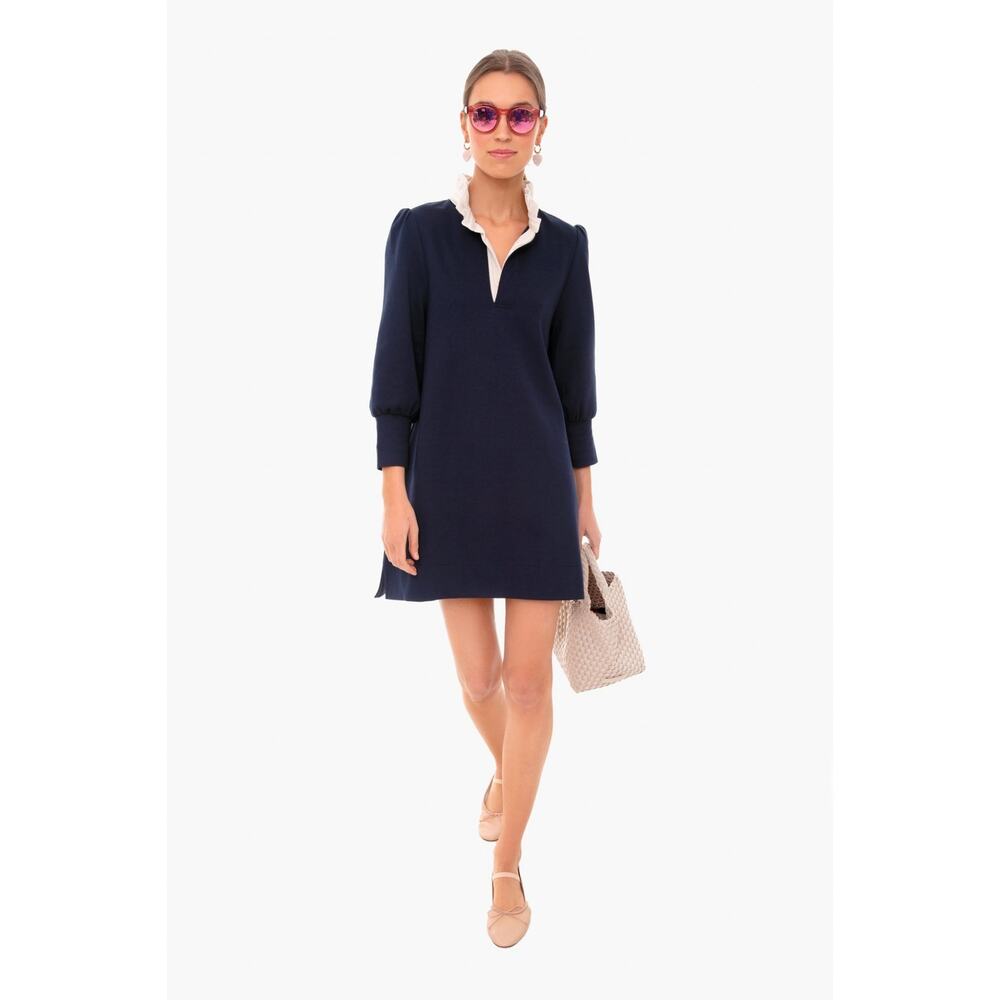 Pomander Place Navy Midi Dress